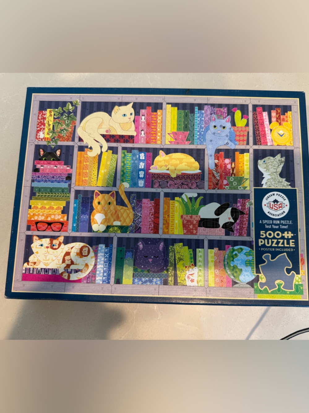 Colorful Cats 500+ Piece Puzzle - Multicolor